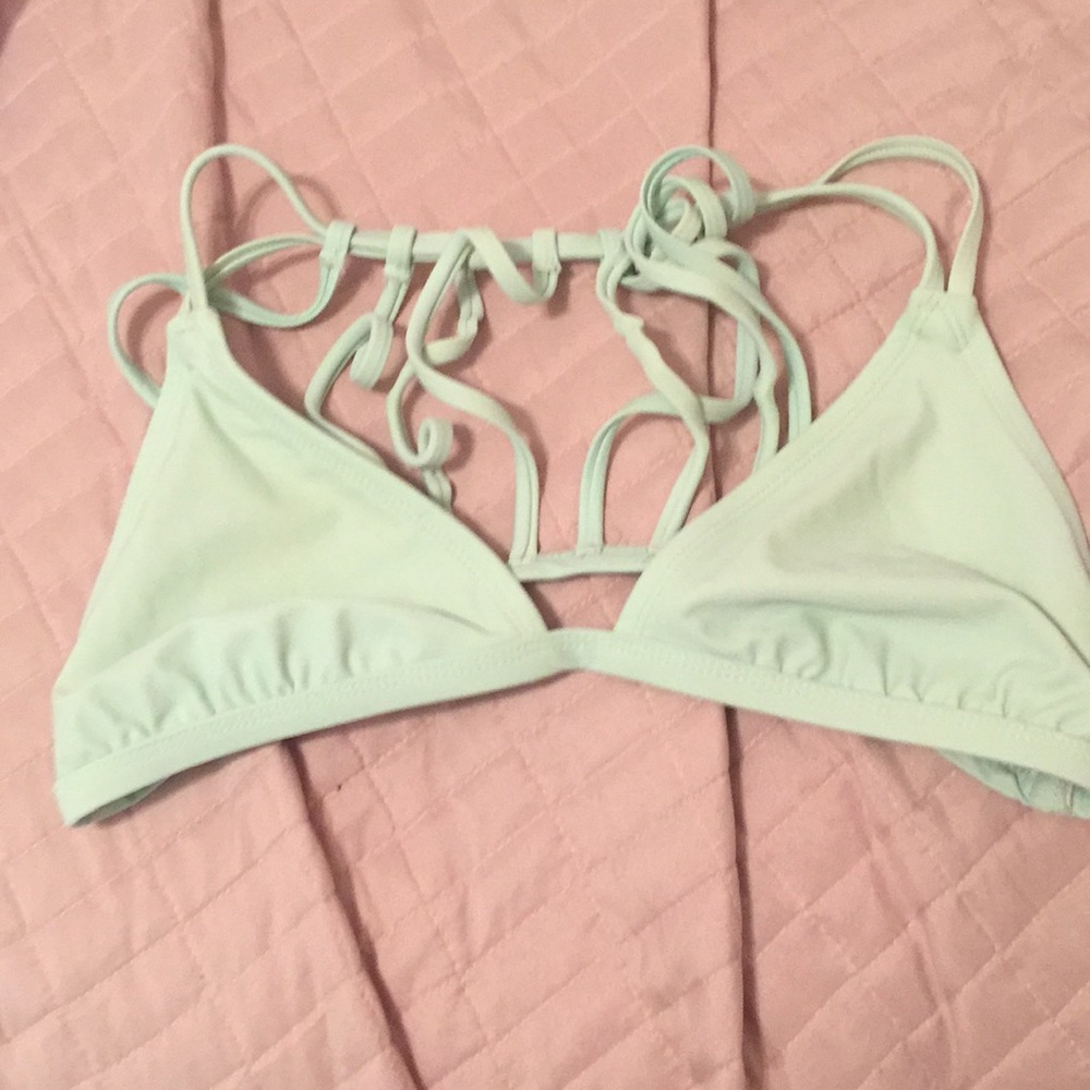 Light green bathing suit top